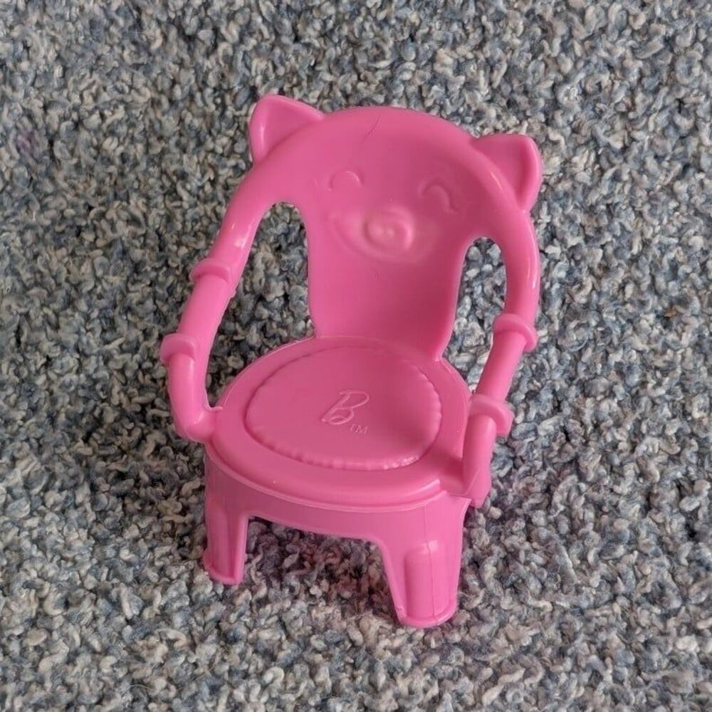 Mattel Barbie Pink Kitty Cat Toy Doll Chair
